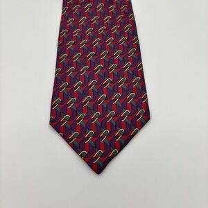 Vintage Christian Dior Necktie Monsieur Link Chain Retro Multicolor